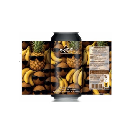 Juice in Black, Smoothie Stout Ananas, Banane & Coco -4,5%